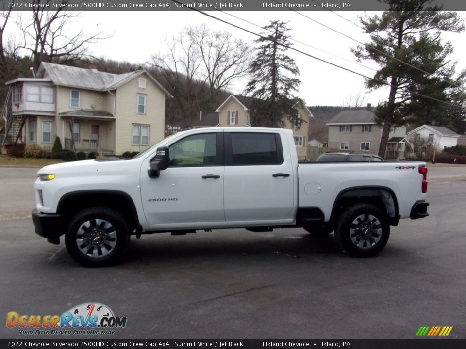 2022 Chevrolet Silverado 2500HD Custom Crew Cab 4x4 Summit White / Jet Black Photo #6