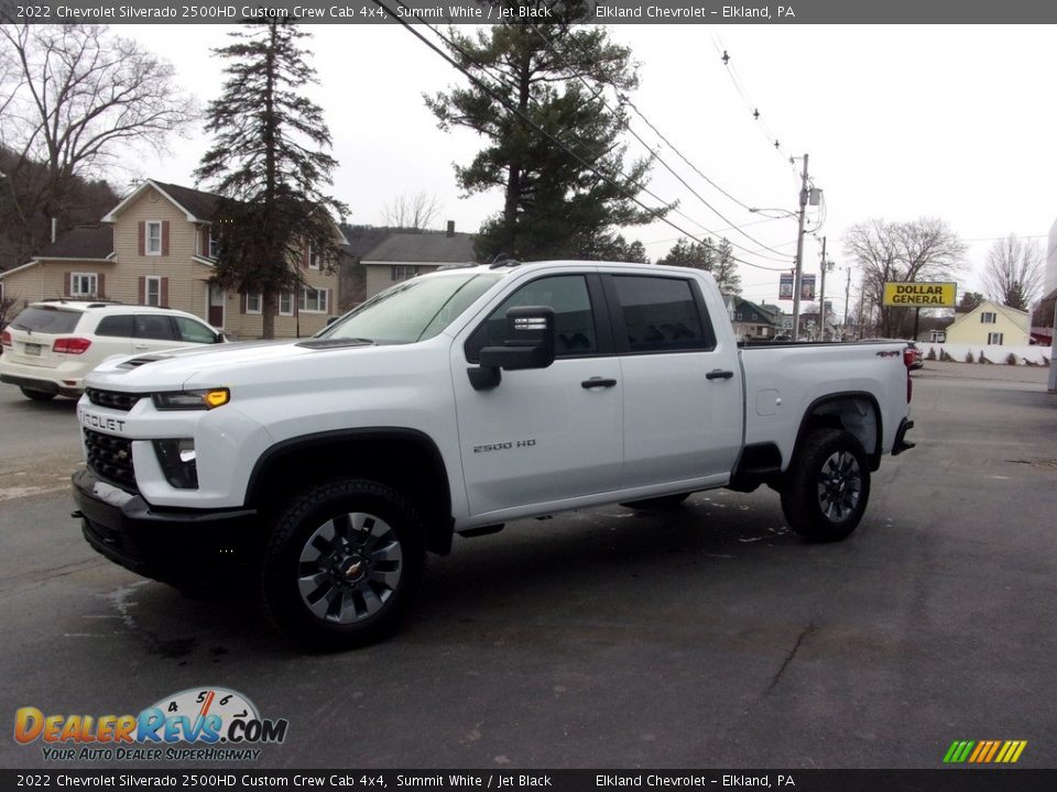 2022 Chevrolet Silverado 2500HD Custom Crew Cab 4x4 Summit White / Jet Black Photo #7