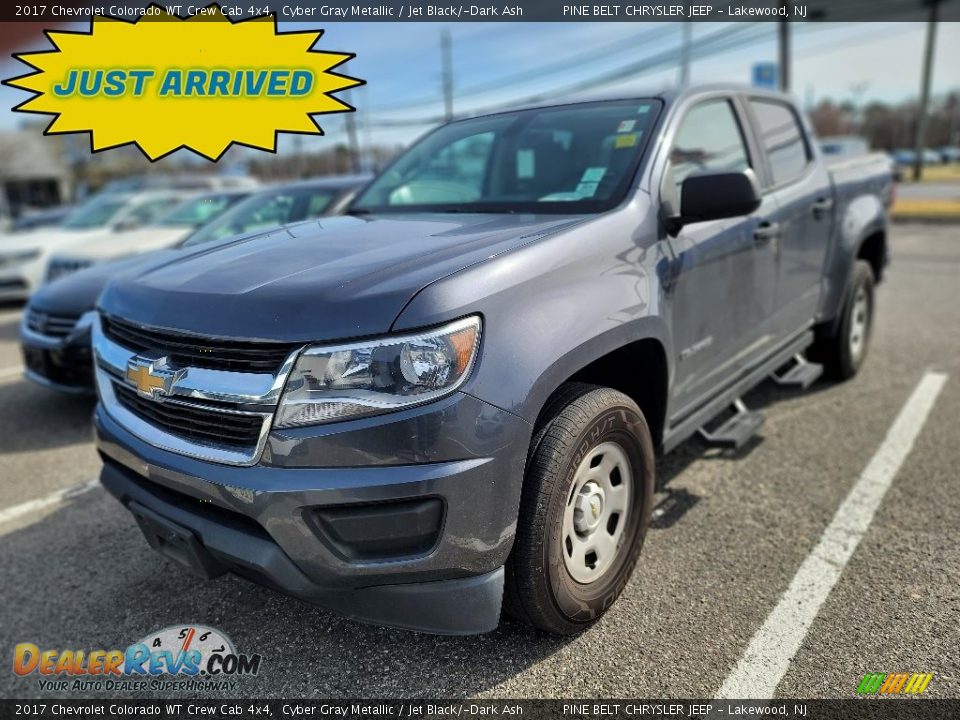 2017 Chevrolet Colorado WT Crew Cab 4x4 Cyber Gray Metallic / Jet Black/­Dark Ash Photo #1