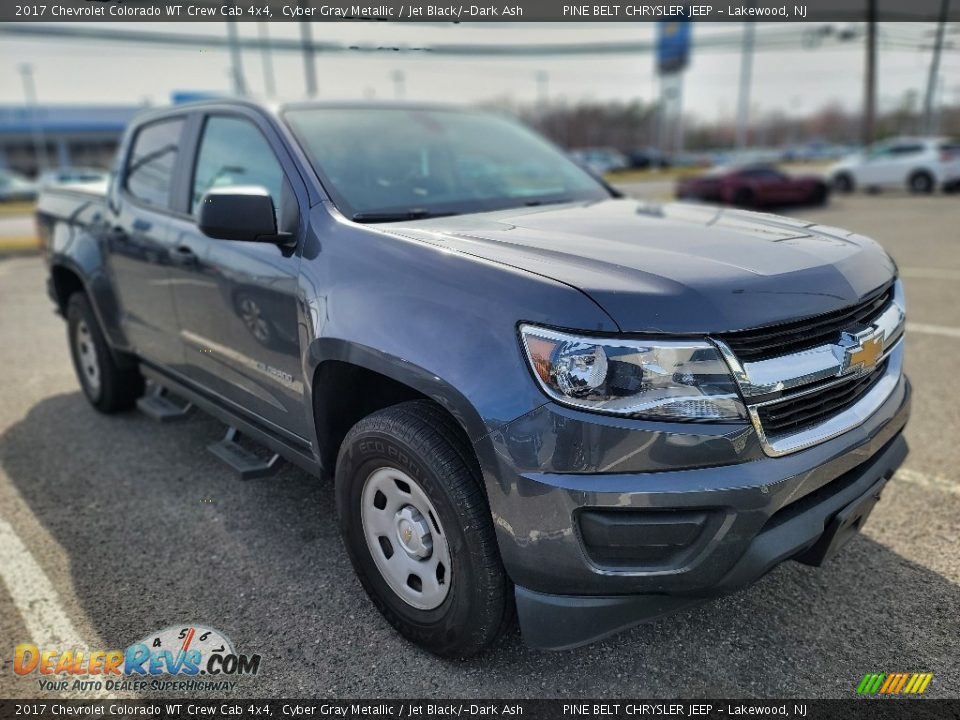 2017 Chevrolet Colorado WT Crew Cab 4x4 Cyber Gray Metallic / Jet Black/­Dark Ash Photo #2