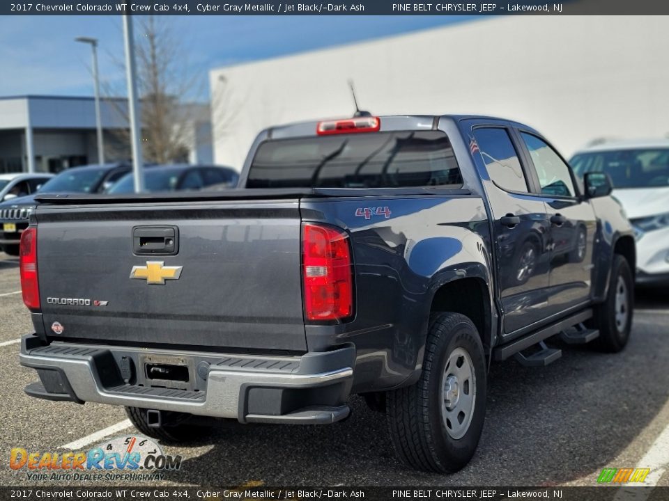 2017 Chevrolet Colorado WT Crew Cab 4x4 Cyber Gray Metallic / Jet Black/­Dark Ash Photo #4