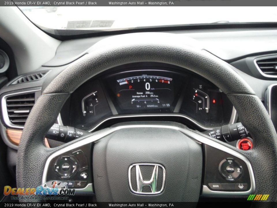 2019 Honda CR-V EX AWD Crystal Black Pearl / Black Photo #27