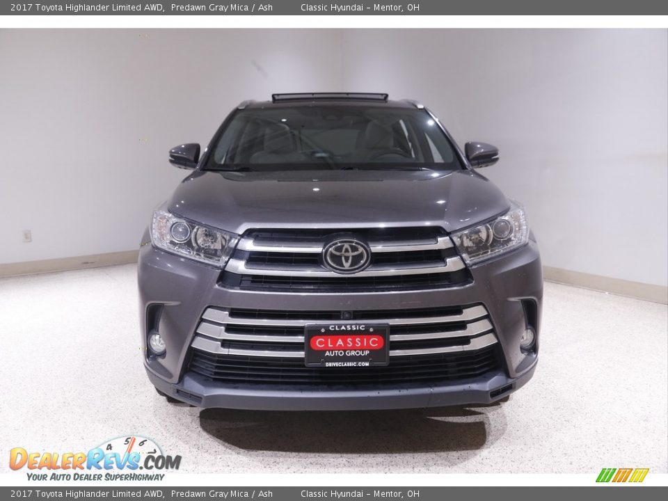 2017 Toyota Highlander Limited AWD Predawn Gray Mica / Ash Photo #2
