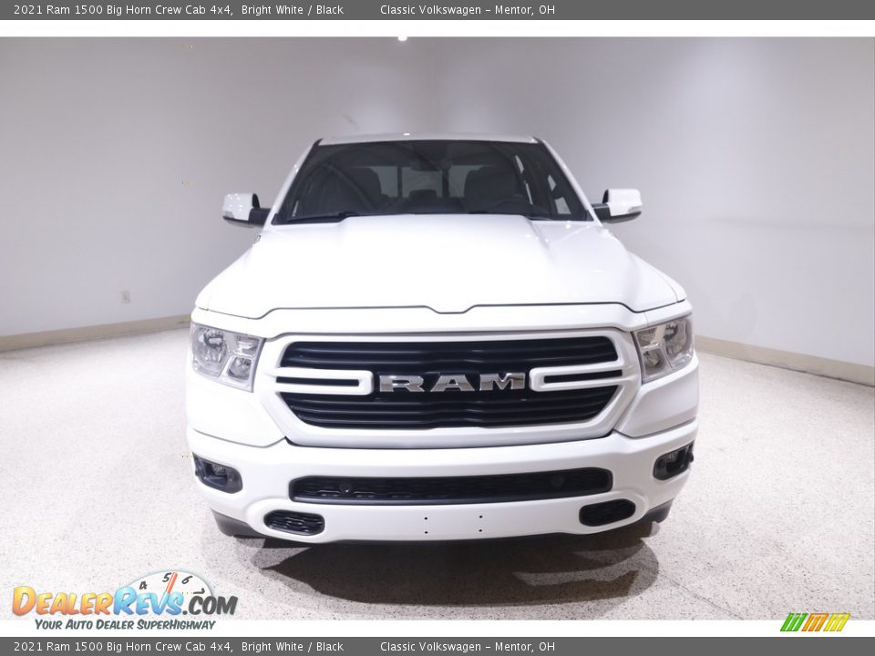 2021 Ram 1500 Big Horn Crew Cab 4x4 Bright White / Black Photo #2