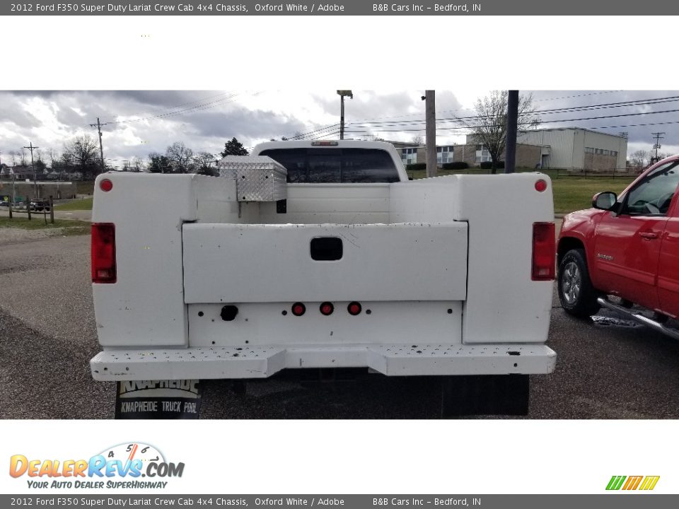 2012 Ford F350 Super Duty Lariat Crew Cab 4x4 Chassis Oxford White / Adobe Photo #3