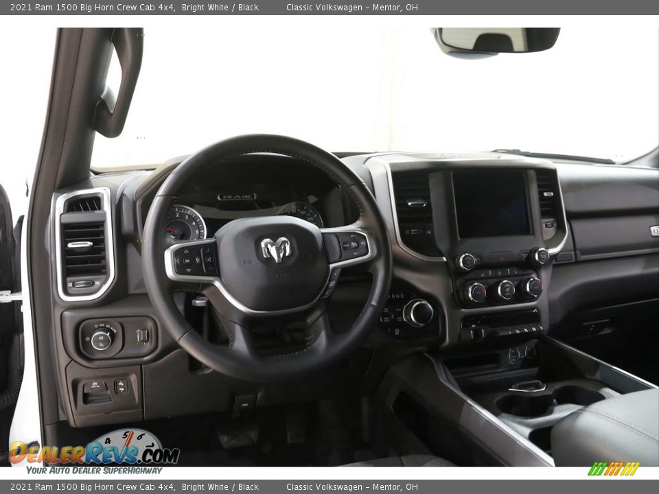 2021 Ram 1500 Big Horn Crew Cab 4x4 Bright White / Black Photo #6