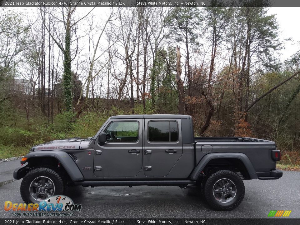 2021 Jeep Gladiator Rubicon 4x4 Granite Crystal Metallic / Black Photo #1