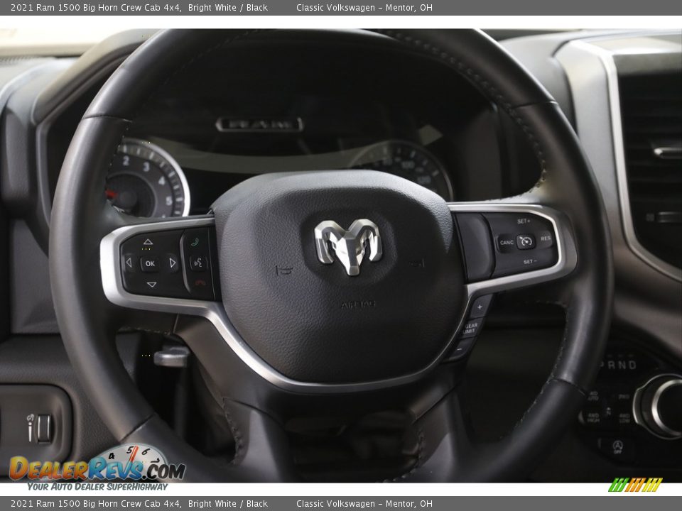 2021 Ram 1500 Big Horn Crew Cab 4x4 Bright White / Black Photo #7
