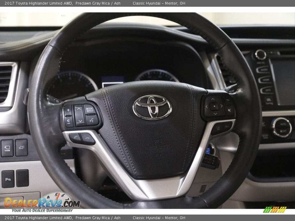 2017 Toyota Highlander Limited AWD Predawn Gray Mica / Ash Photo #7