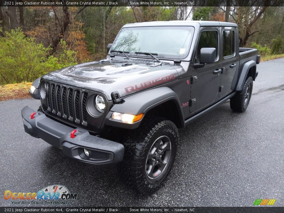 2021 Jeep Gladiator Rubicon 4x4 Granite Crystal Metallic / Black Photo #2