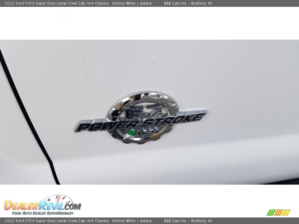 2012 Ford F350 Super Duty Lariat Crew Cab 4x4 Chassis Oxford White / Adobe Photo #9