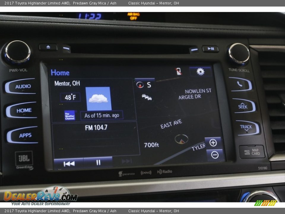 2017 Toyota Highlander Limited AWD Predawn Gray Mica / Ash Photo #10