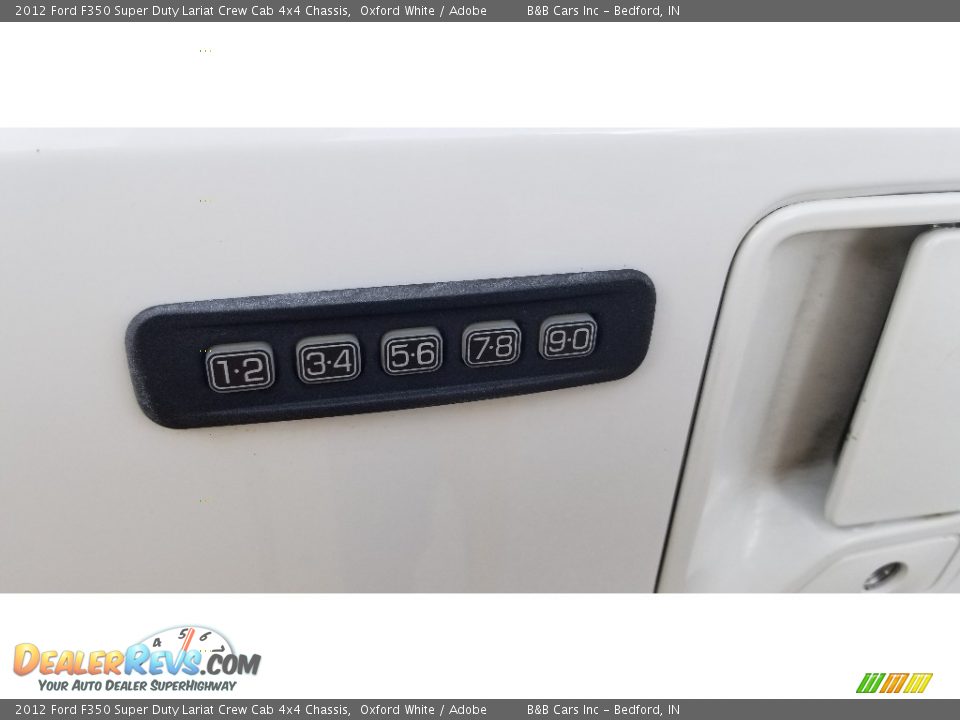 2012 Ford F350 Super Duty Lariat Crew Cab 4x4 Chassis Oxford White / Adobe Photo #10