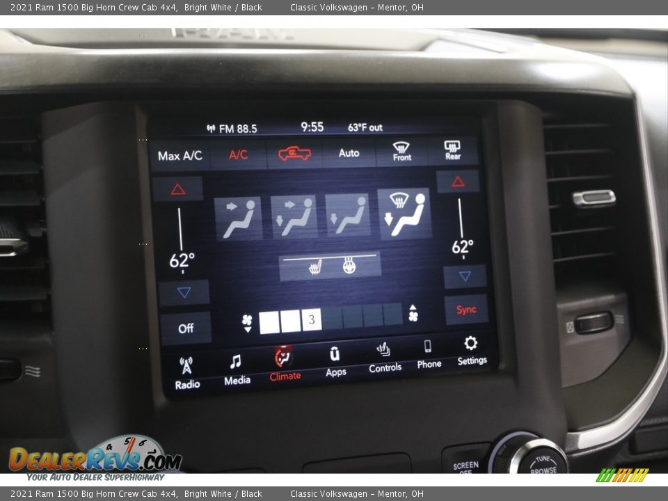 2021 Ram 1500 Big Horn Crew Cab 4x4 Bright White / Black Photo #11