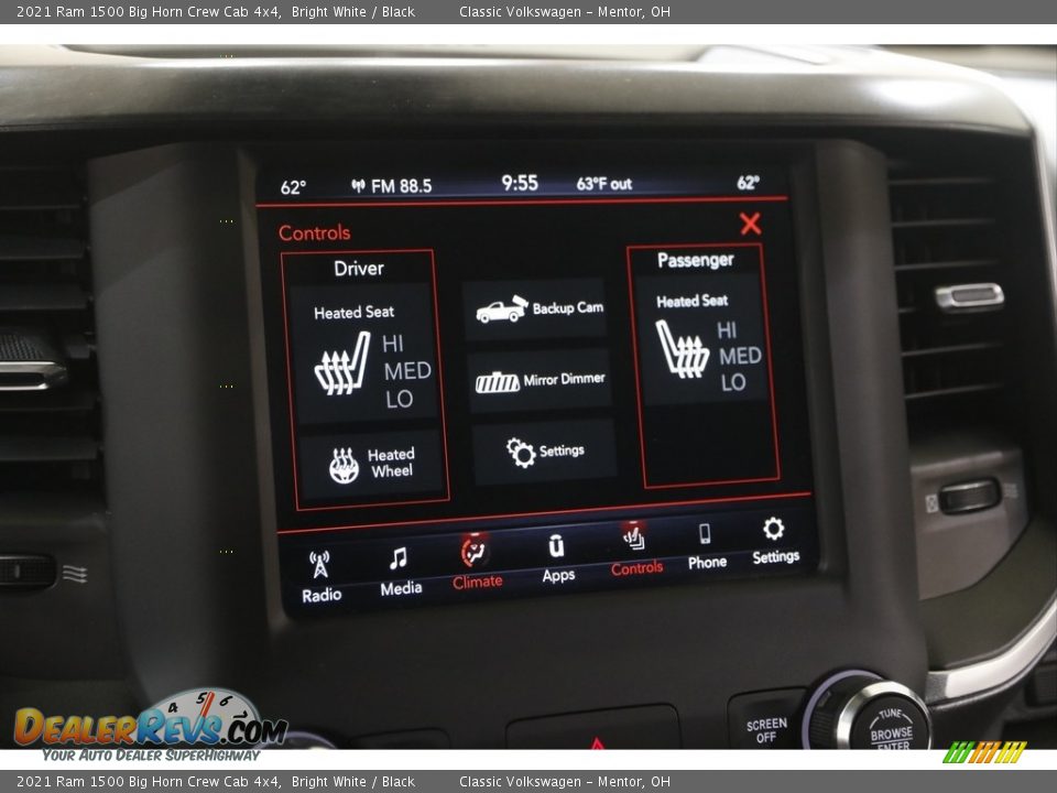 2021 Ram 1500 Big Horn Crew Cab 4x4 Bright White / Black Photo #12