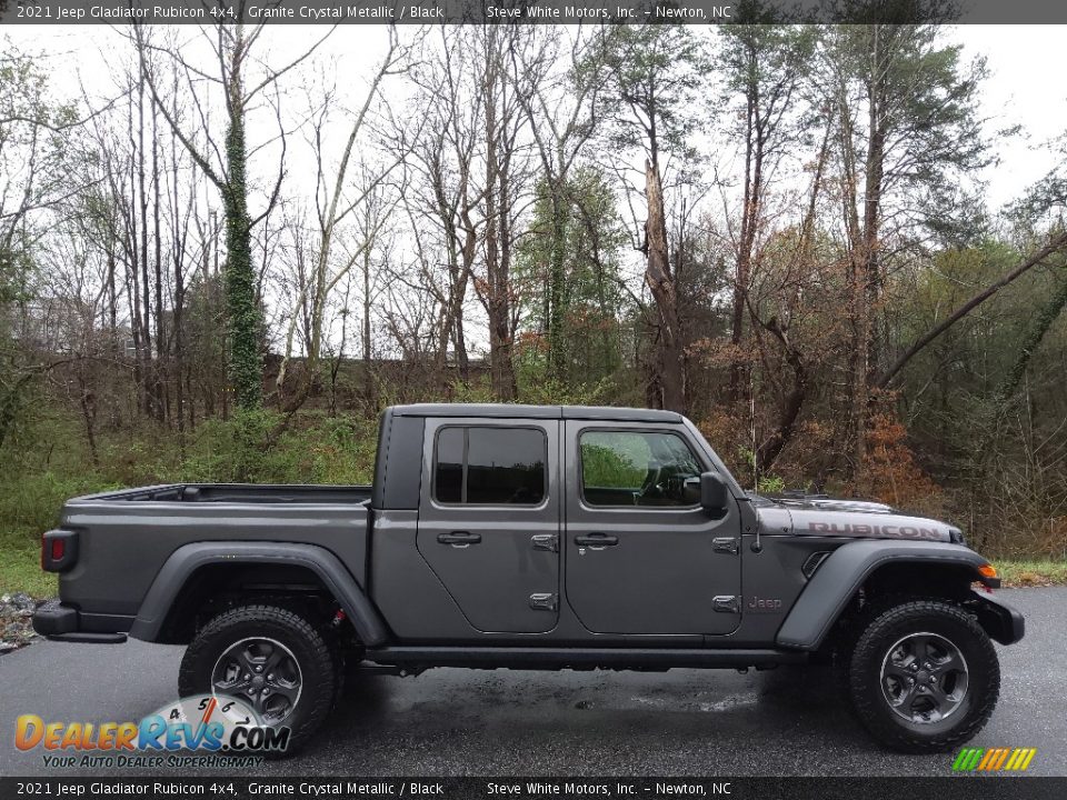 2021 Jeep Gladiator Rubicon 4x4 Granite Crystal Metallic / Black Photo #5