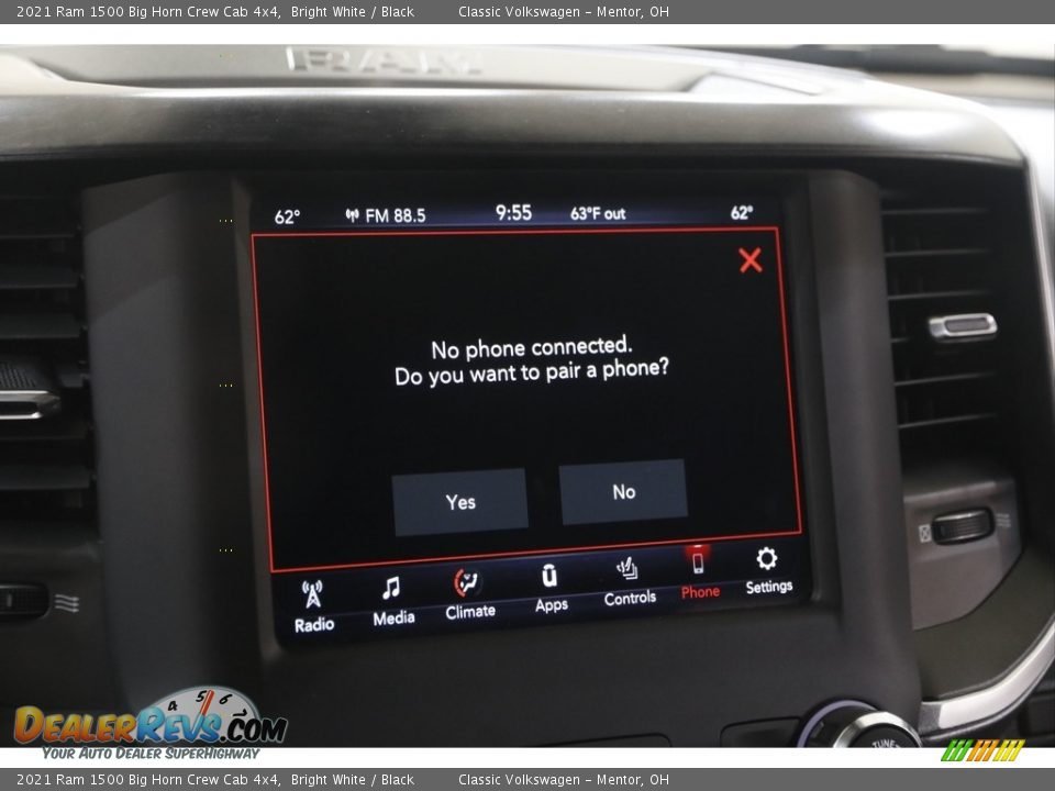 2021 Ram 1500 Big Horn Crew Cab 4x4 Bright White / Black Photo #13