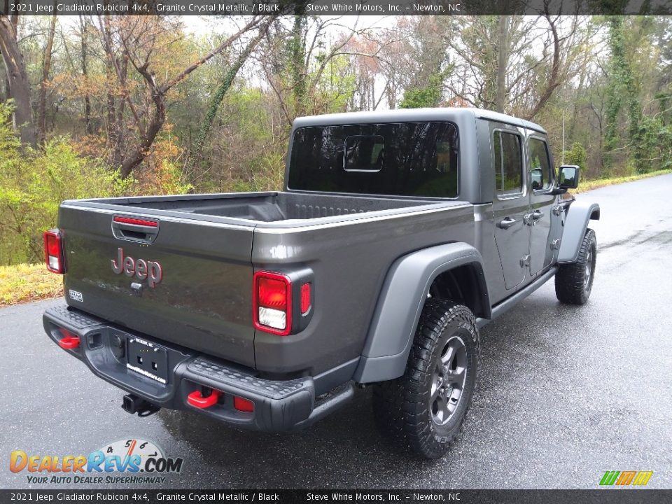 2021 Jeep Gladiator Rubicon 4x4 Granite Crystal Metallic / Black Photo #6