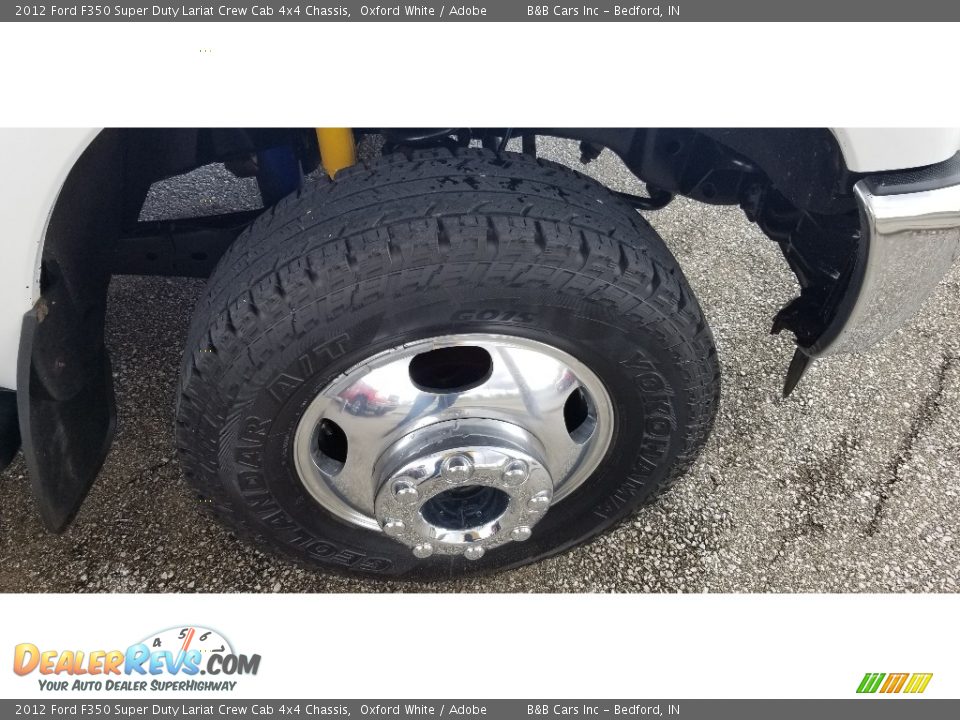 2012 Ford F350 Super Duty Lariat Crew Cab 4x4 Chassis Oxford White / Adobe Photo #16