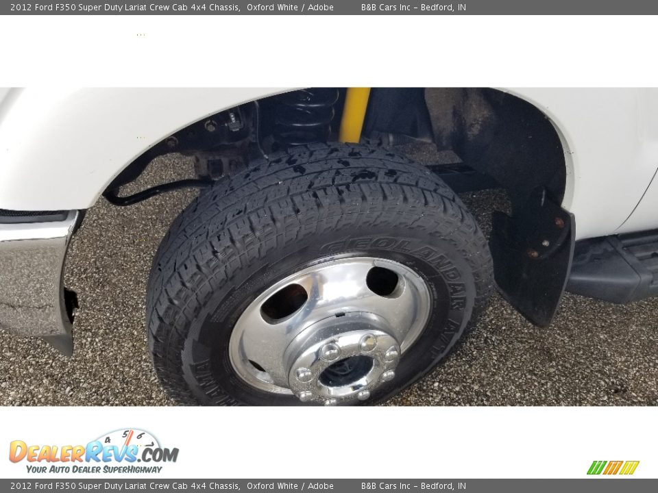 2012 Ford F350 Super Duty Lariat Crew Cab 4x4 Chassis Oxford White / Adobe Photo #17