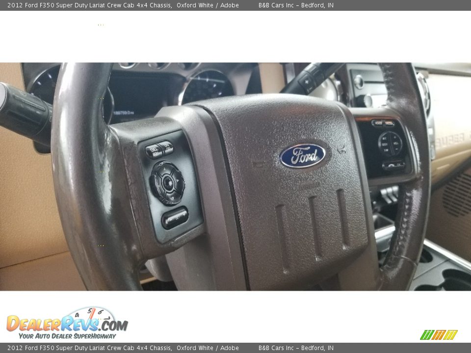 2012 Ford F350 Super Duty Lariat Crew Cab 4x4 Chassis Steering Wheel Photo #21