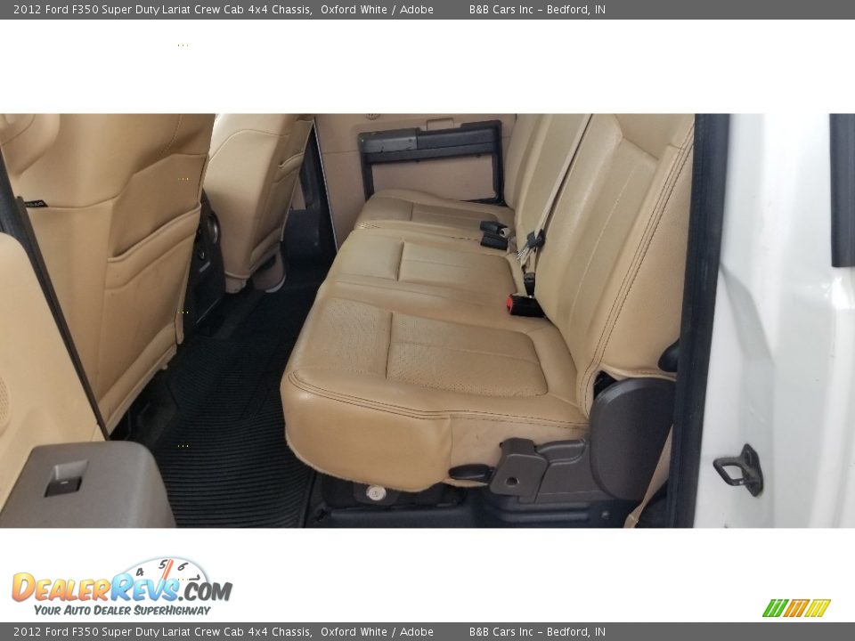 Rear Seat of 2012 Ford F350 Super Duty Lariat Crew Cab 4x4 Chassis Photo #26