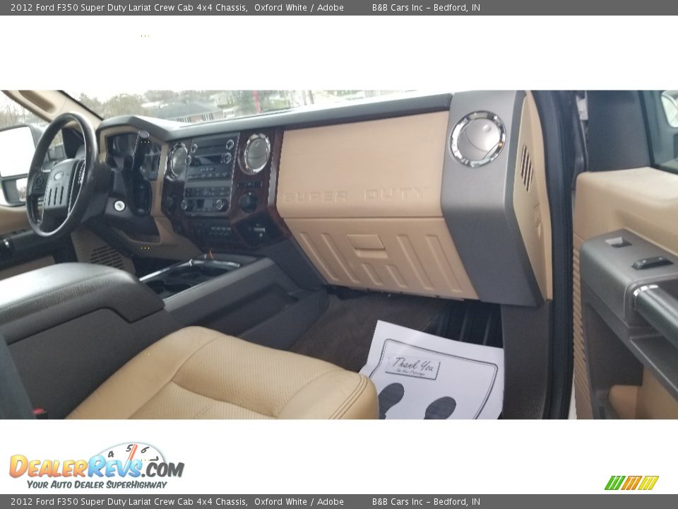 2012 Ford F350 Super Duty Lariat Crew Cab 4x4 Chassis Oxford White / Adobe Photo #29