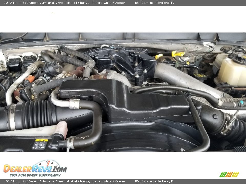 2012 Ford F350 Super Duty Lariat Crew Cab 4x4 Chassis Oxford White / Adobe Photo #31