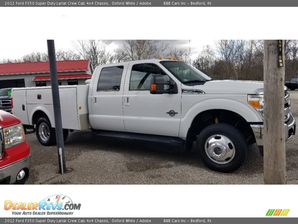 2012 Ford F350 Super Duty Lariat Crew Cab 4x4 Chassis Oxford White / Adobe Photo #32