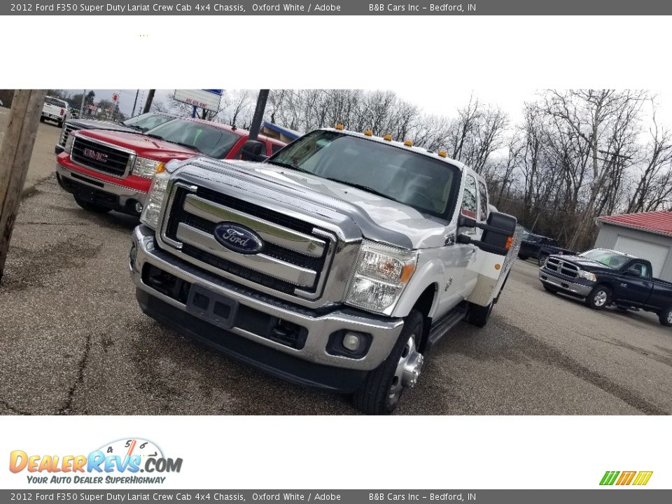 2012 Ford F350 Super Duty Lariat Crew Cab 4x4 Chassis Oxford White / Adobe Photo #34