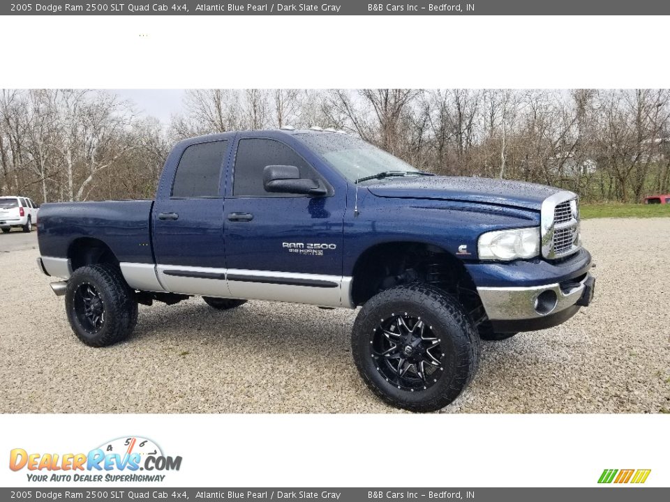 2005 Dodge Ram 2500 SLT Quad Cab 4x4 Atlantic Blue Pearl / Dark Slate Gray Photo #2