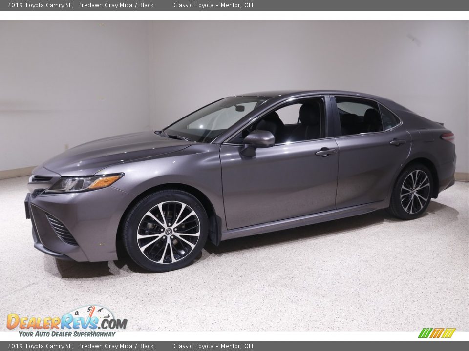 2019 Toyota Camry SE Predawn Gray Mica / Black Photo #3