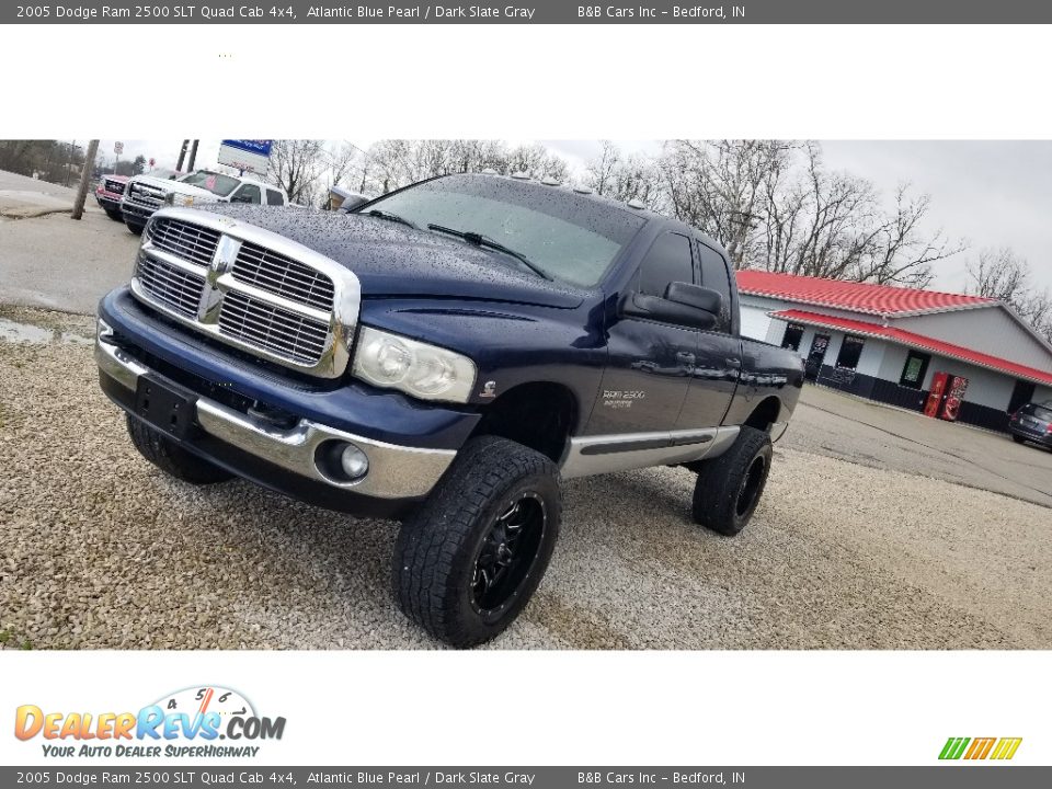 2005 Dodge Ram 2500 SLT Quad Cab 4x4 Atlantic Blue Pearl / Dark Slate Gray Photo #4