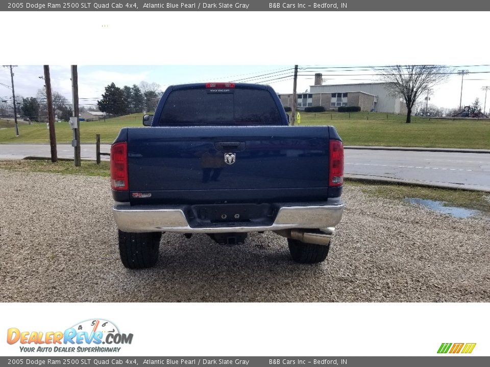 2005 Dodge Ram 2500 SLT Quad Cab 4x4 Atlantic Blue Pearl / Dark Slate Gray Photo #8