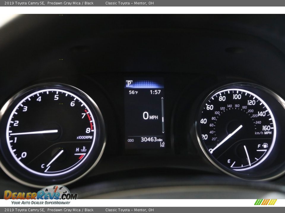 2019 Toyota Camry SE Predawn Gray Mica / Black Photo #8