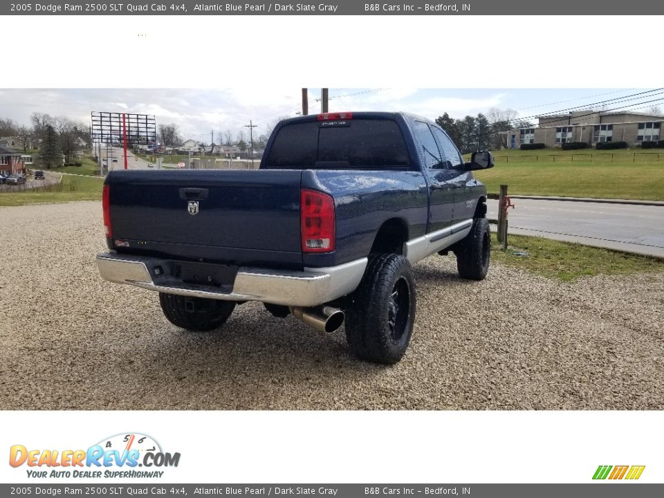 2005 Dodge Ram 2500 SLT Quad Cab 4x4 Atlantic Blue Pearl / Dark Slate Gray Photo #9