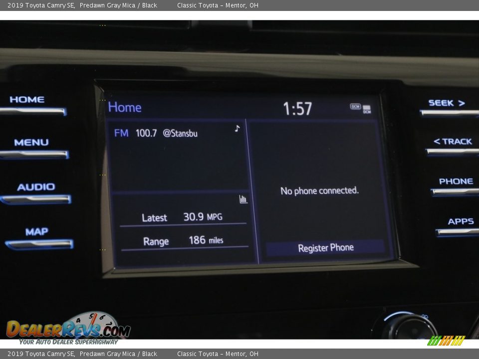 2019 Toyota Camry SE Predawn Gray Mica / Black Photo #10