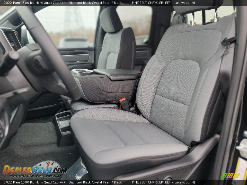 2022 Ram 1500 Big Horn Quad Cab 4x4 Diamond Black Crystal Pearl / Black Photo #13
