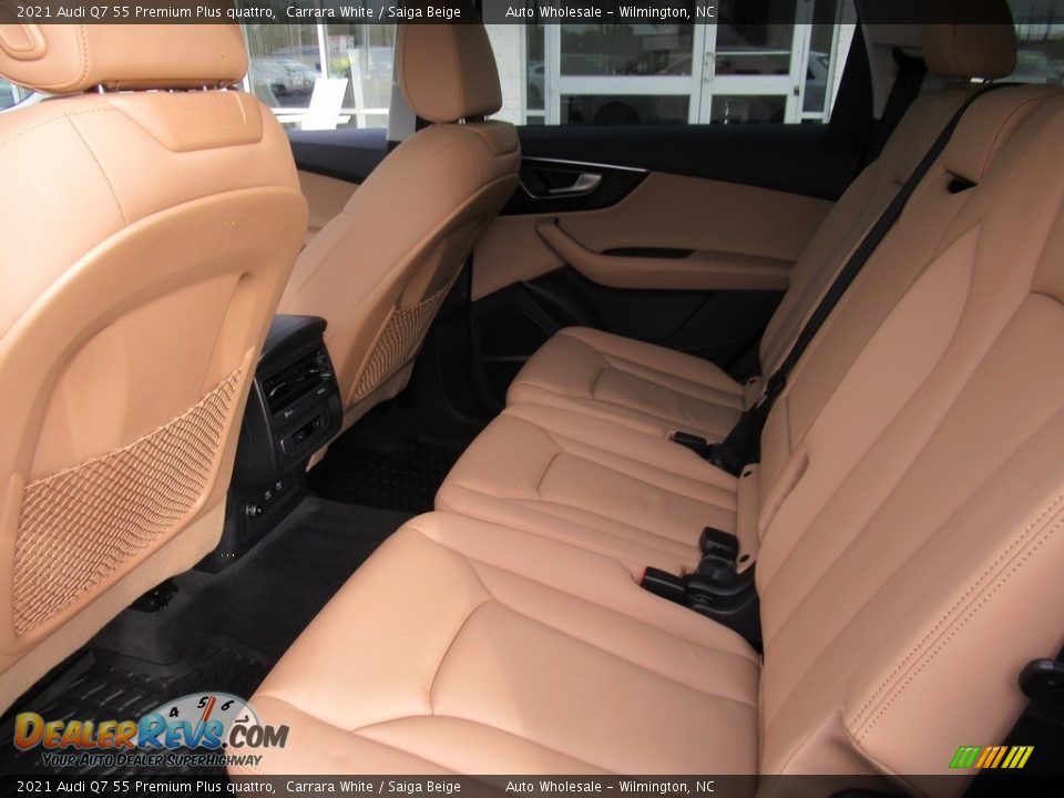 Rear Seat of 2021 Audi Q7 55 Premium Plus quattro Photo #12