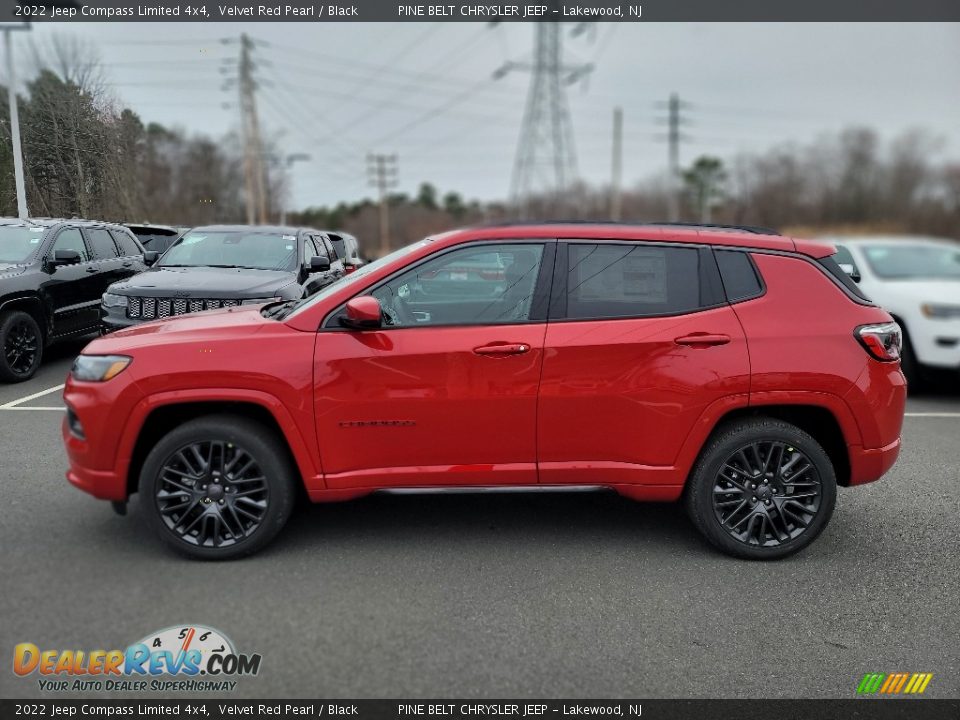 2022 Jeep Compass Limited 4x4 Velvet Red Pearl / Black Photo #4
