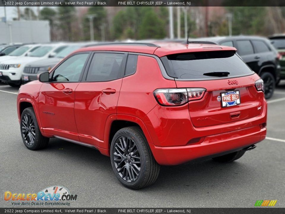 2022 Jeep Compass Limited 4x4 Velvet Red Pearl / Black Photo #6