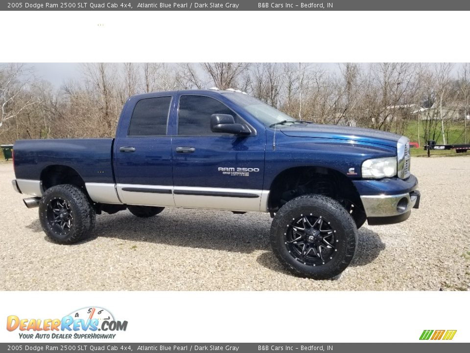 2005 Dodge Ram 2500 SLT Quad Cab 4x4 Atlantic Blue Pearl / Dark Slate Gray Photo #23