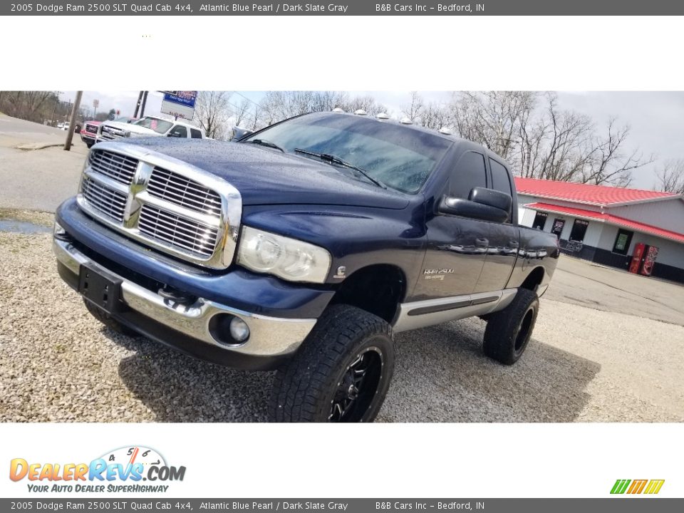 2005 Dodge Ram 2500 SLT Quad Cab 4x4 Atlantic Blue Pearl / Dark Slate Gray Photo #25