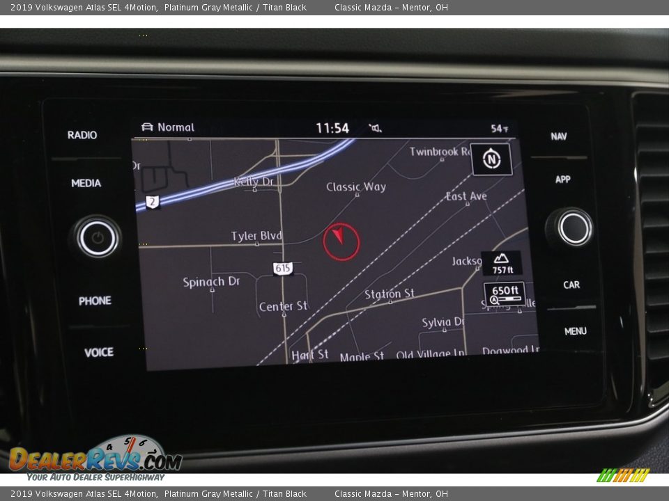 2019 Volkswagen Atlas SEL 4Motion Platinum Gray Metallic / Titan Black Photo #10