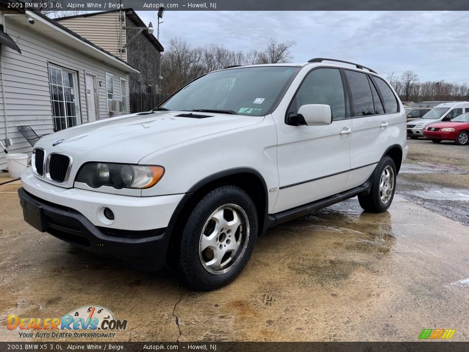 2001 BMW X5 3.0i Alpine White / Beige Photo #4