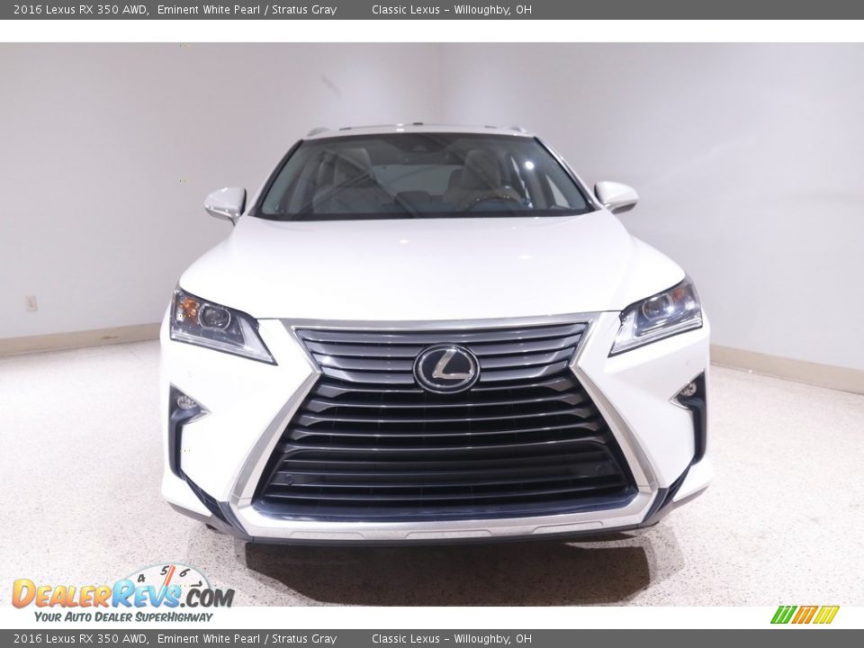 2016 Lexus RX 350 AWD Eminent White Pearl / Stratus Gray Photo #2