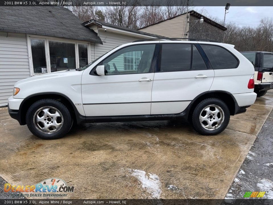 2001 BMW X5 3.0i Alpine White / Beige Photo #5