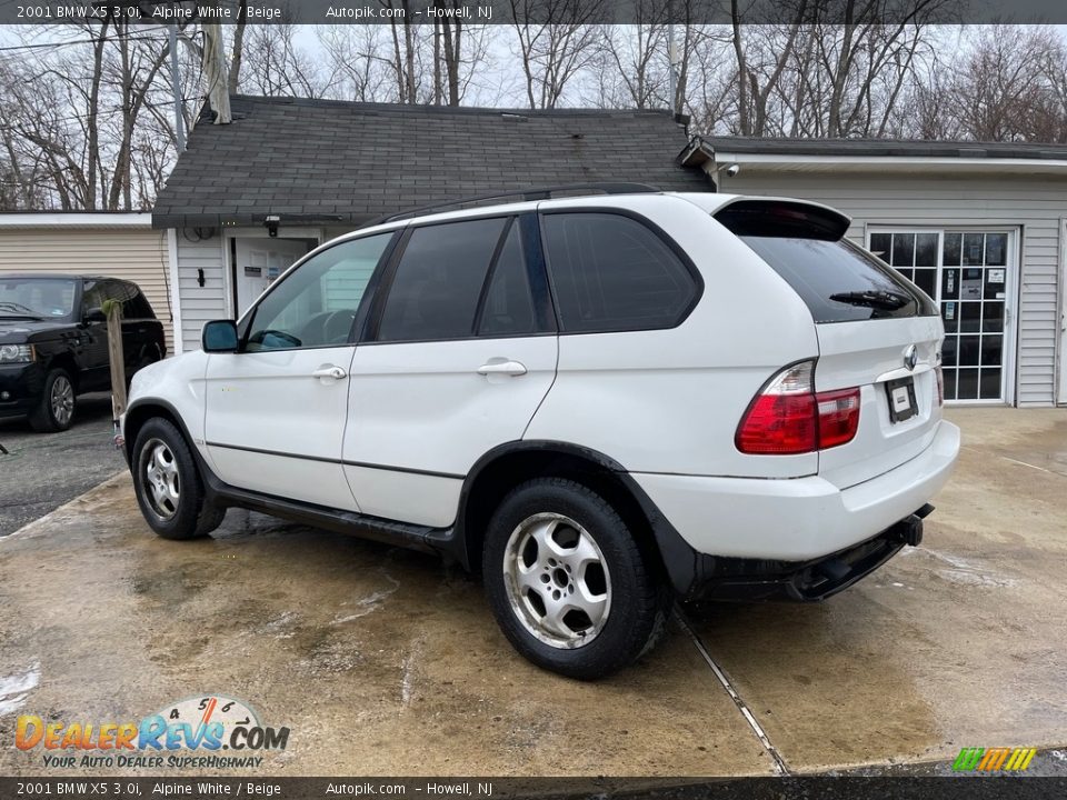 2001 BMW X5 3.0i Alpine White / Beige Photo #6