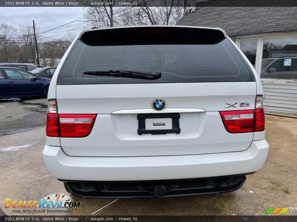 2001 BMW X5 3.0i Alpine White / Beige Photo #7