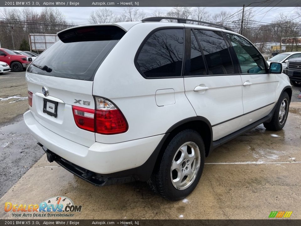 2001 BMW X5 3.0i Alpine White / Beige Photo #8